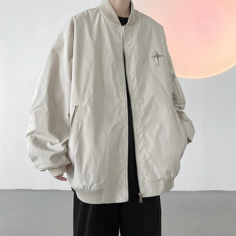 saferido Men's Clothing Korean Popular Clothes Spring Jackets Japanese Vintage Clothing Outerwear Style Coats