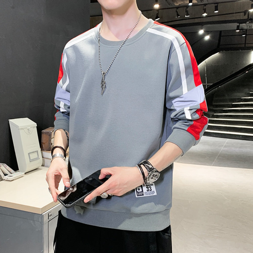 Men's Sweatshirts Casual Long Sleeve Shirts Men Fashion Clothing 2023 Brand New Hip Hop Shirts