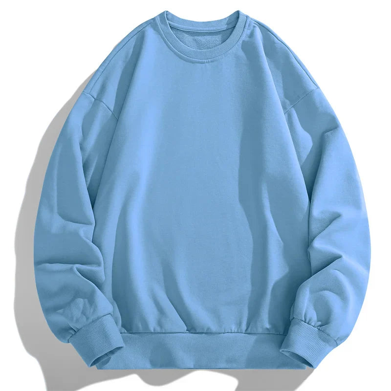 Fashion Solid White Sweatshirts Men Autumn Winter Casual Crewneck Sweatshirt Mens Hoodie Tops Male Brand Hip Hop Pullovers