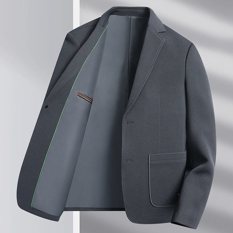 New Men's Slim Fashion Everything High-grade Korean Version of The Wedding Gentleman British Style Hosting Casual Blazer