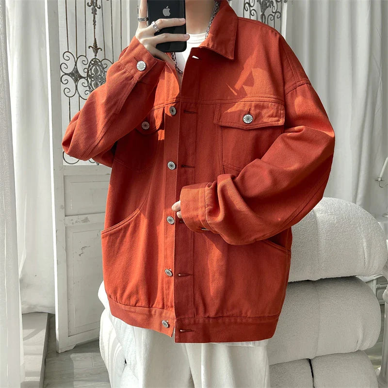 saferido Men's Korean Style Clothes Outerwear Original Clothing Coats Models Japanese Vintage Clothing Spring Jackets Popular
