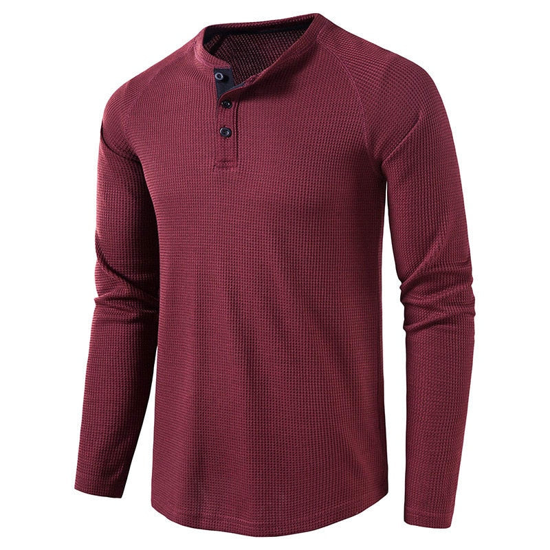Long Sleeve T Shirt for Men Solid Spring Summer Casual Mens T-shirt Breathable Male Tops Fashion Clothes Men's T-shirts