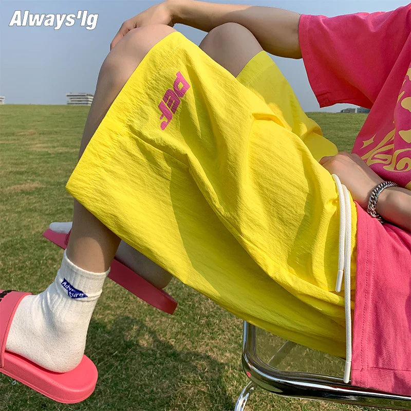 saferido Summer Quick Dry Men's Pants Summer Men Short Bermuda Masculina Mesh Oversized Board Shorts Male Brand Sweatpant