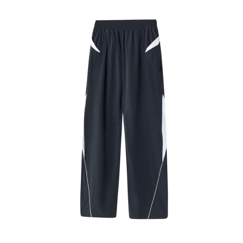 saferido Parachute Sports Pants for Men Jogging Sweatpants Wide Leg Trousers Male Black Streetwear Loose Casual American Street