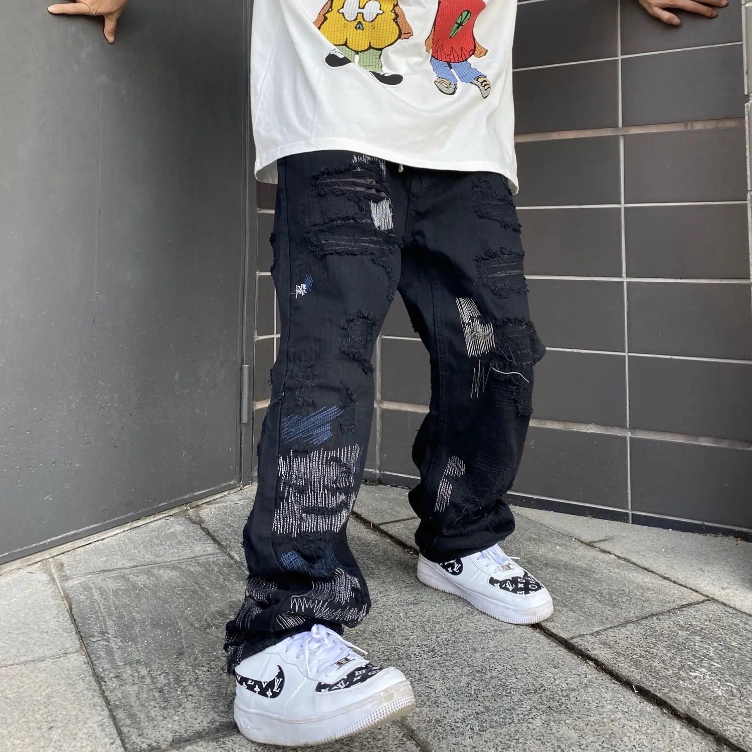 saferido Men Y2k Solid Cargo Pant Early Spring Korean Straight Oversize Casual Wide-Leg Trousers Streetwear Male Big Pockets Sweatpants