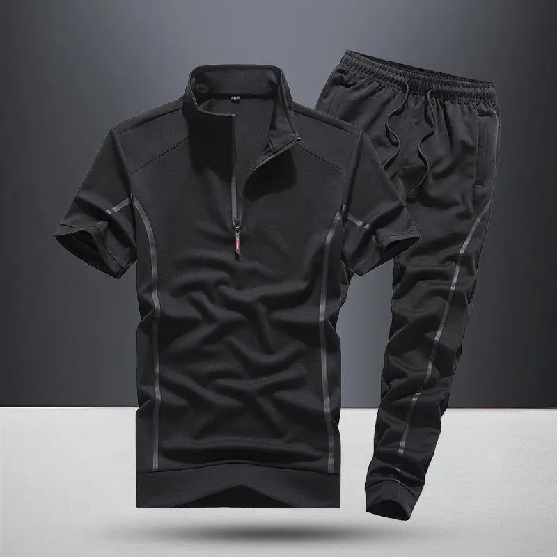 Top Pants Sets Man Polyester T Shirt Slim Fit Sports Suits Cotton Essential Fashion Tracksuit Cheap Young La Kpop Men's Clothing