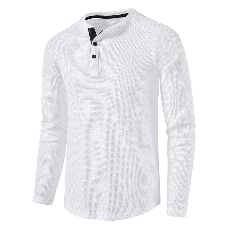 Long Sleeve T Shirt for Men Solid Spring Summer Casual Mens T-shirt Breathable Male Tops Fashion Clothes Men's T-shirts