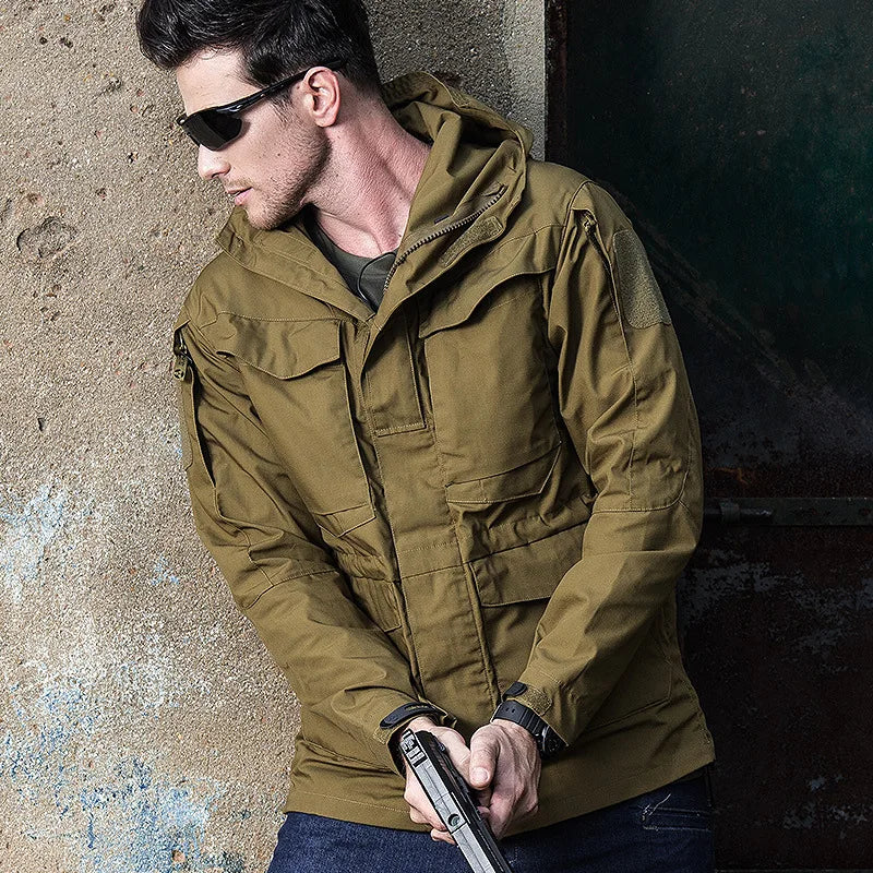 New M65 Army Clothes Casual Tactical Windbreaker Trench Men Waterproof Flight Pilot Coat Hoodie Man Military Field Jacket