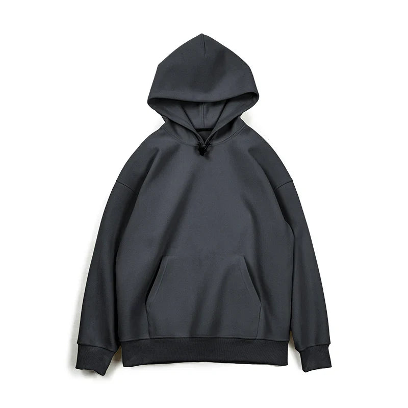 saferido New American Casual Heavy Hoodies Sweatshirt Cleanfit Silhouette Loose Pullover Outdoor Oversize Thermal Tops men's autumn