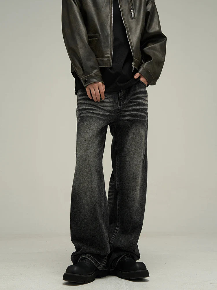 saferido American Jeans Male China-Chic Design Sense Small crowd high street ruffian handsome high-class pants lovers streetwear