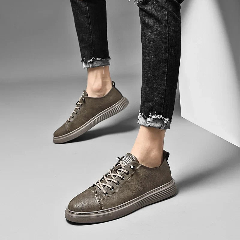 Italian Genuine Leather Casual Shoes Men's Lace Up Oxford Shoes Outdoor Jogging Shoes Office Men's Dress Shoes Large Size 36-47