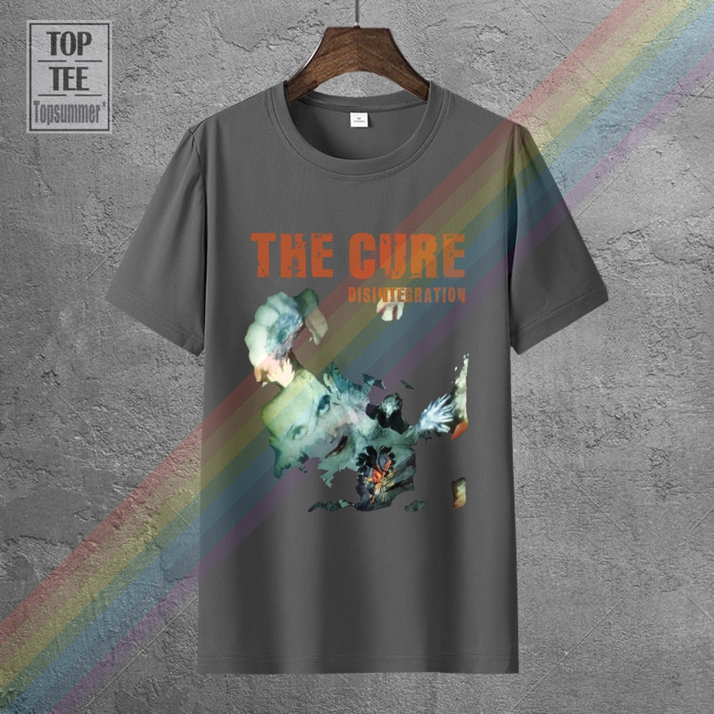 Vintage The Cure Disintegration Rock T Shirt Men Women Short Sleeve Oversized T-Shirt Summer Fashion Graphic Print Streetwear