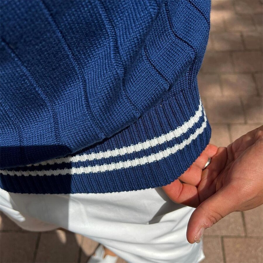 Casual short sleeves t shirt Men Gyms Fitness T-shirt Male Training Workout Knitted stripes Slim Tees Tops Fashion Clothes
