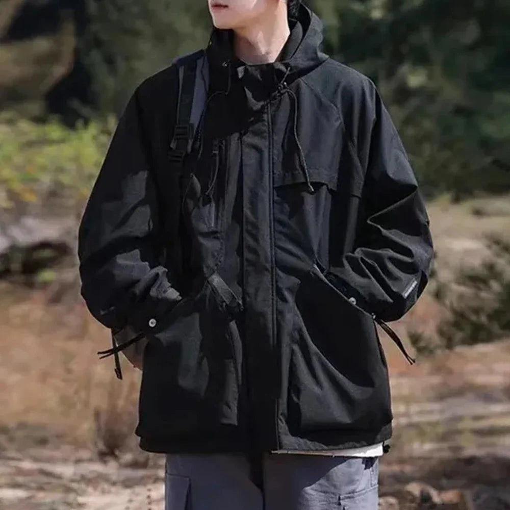 saferido Mens Work Clothes Jacket American Style Outdoor Windproof And Waterproof Autumn Winter Fashion Trend Loose Work Clothes Jacket