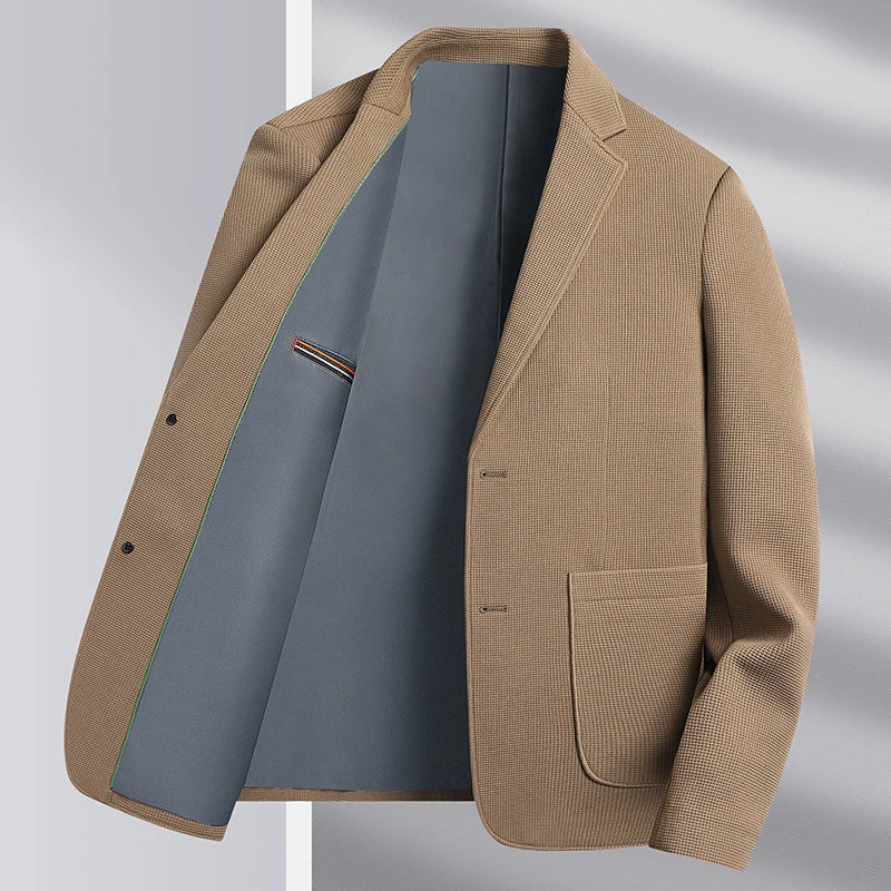 New Men's Slim Fashion Everything High-grade Korean Version of The Wedding Gentleman British Style Hosting Casual Blazer