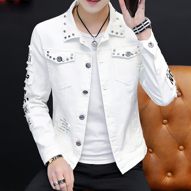 saferido Spring And Autumn Jeans Coat Men's Korean-style Fashion Students Handsome Versatile Jacket MEN'S Wear Summer New Style Cowb