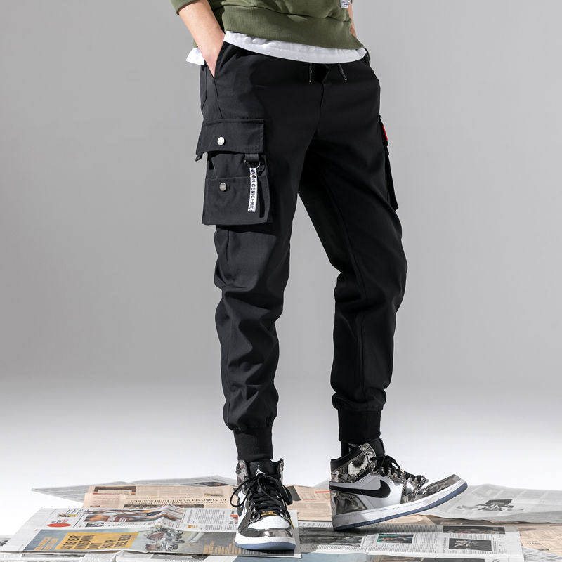 Men Loose Sport Running Stripe Sweatpants Fitness Training Pants Mens Straight Trousers Tracksuit Jogging Sportswear