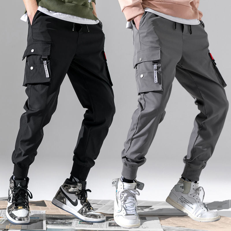 Running pants Joggers Men Cargo Pants Streetwear Hip Hop Casual Pockets Track Pants Male Harajuku Fashion Trousers