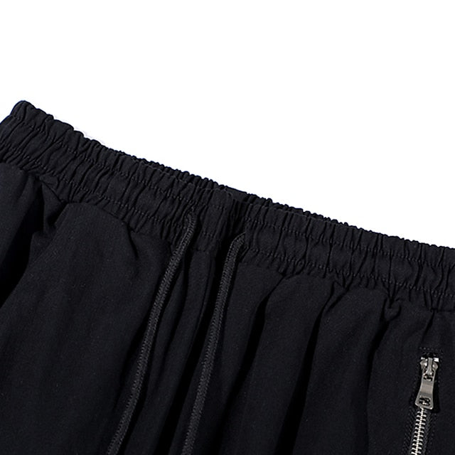 Men's Cargo Pants Cargo Trousers Techwear Pocket Plain Comfort Breathable Outdoor Daily Going out 100% Cotton Fashion Casual Black Micro-elastic
