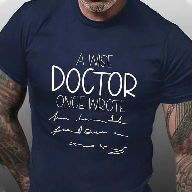 Men's T shirt Tee Casual Style Classic Style Cool Shirt Graphic Letter Crew Neck Print Casual Holiday Short Sleeve Print Clothing Apparel Sports Fashion Designer Lightweight