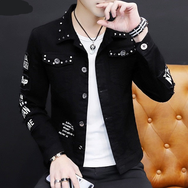 saferido Spring And Autumn Jeans Coat Men's Korean-style Fashion Students Handsome Versatile Jacket MEN'S Wear Summer New Style Cowb