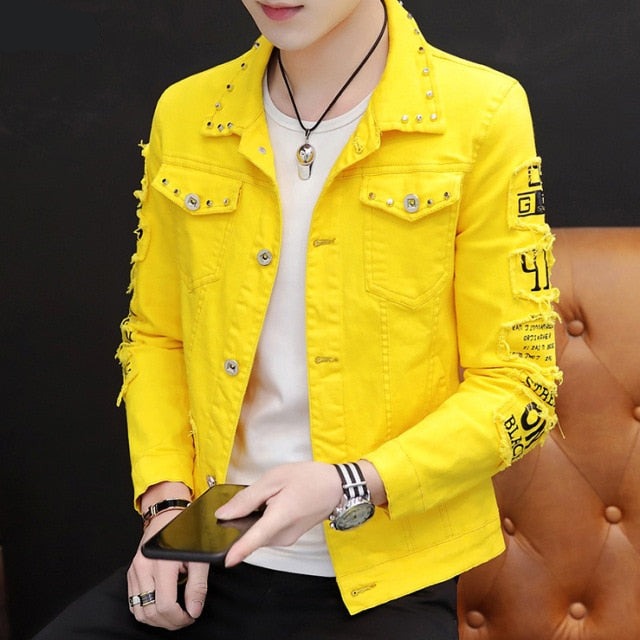 saferido Spring And Autumn Jeans Coat Men's Korean-style Fashion Students Handsome Versatile Jacket MEN'S Wear Summer New Style Cowb