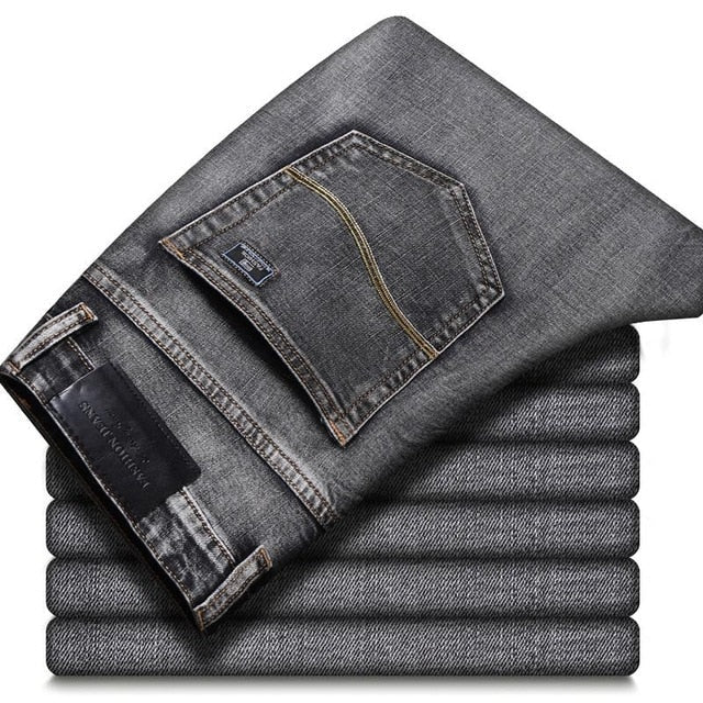 Men Classic Jeans Jean Homme Pantalones Hombre Men Mannen Soft Black Biker Masculino Denim Overalls Mens Pants