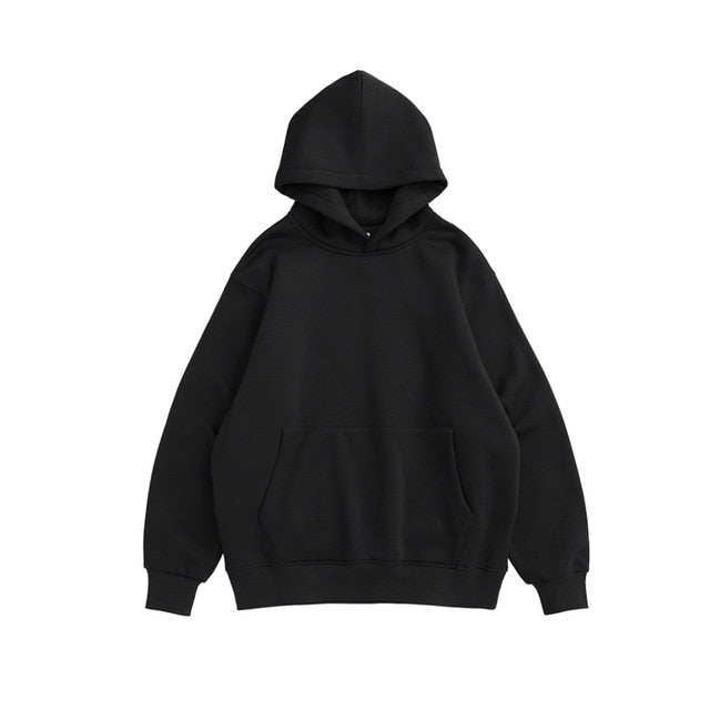 Men's Comfy Pure Hoodies Autumn Fleece Oversized Hooded Sweatshirt Men Hip Hop Hoodie For Men Classic Hoody 169W