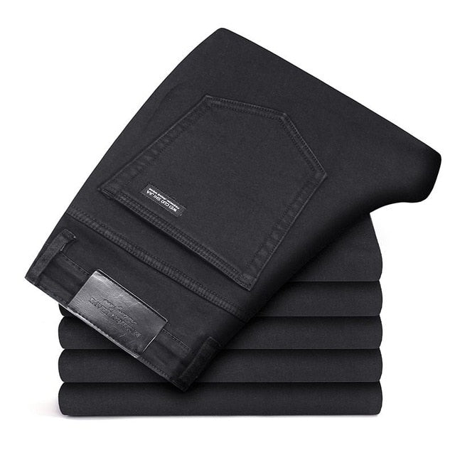 Men Classic Jeans Jean Homme Pantalones Hombre Men Mannen Soft Black Biker Masculino Denim Overalls Mens Pants