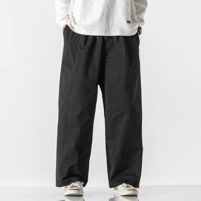 saferido New Mens Cargo Pants Loose Solid Color Man Jogging Sweatpants Big Size Casual Trousers Woman Streetwear Fashion Dropshipping
