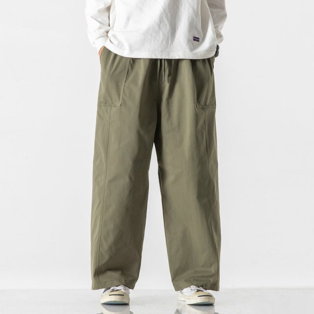saferido New Mens Cargo Pants Loose Solid Color Man Jogging Sweatpants Big Size Casual Trousers Woman Streetwear Fashion Dropshipping