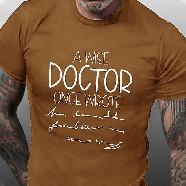 Men's T shirt Tee Casual Style Classic Style Cool Shirt Graphic Letter Crew Neck Print Casual Holiday Short Sleeve Print Clothing Apparel Sports Fashion Designer Lightweight