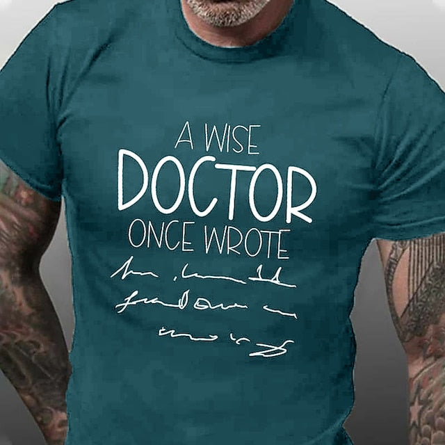 Men's T shirt Tee Casual Style Classic Style Cool Shirt Graphic Letter Crew Neck Print Casual Holiday Short Sleeve Print Clothing Apparel Sports Fashion Designer Lightweight