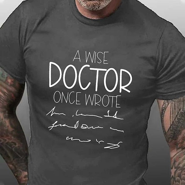 Men's T shirt Tee Casual Style Classic Style Cool Shirt Graphic Letter Crew Neck Print Casual Holiday Short Sleeve Print Clothing Apparel Sports Fashion Designer Lightweight
