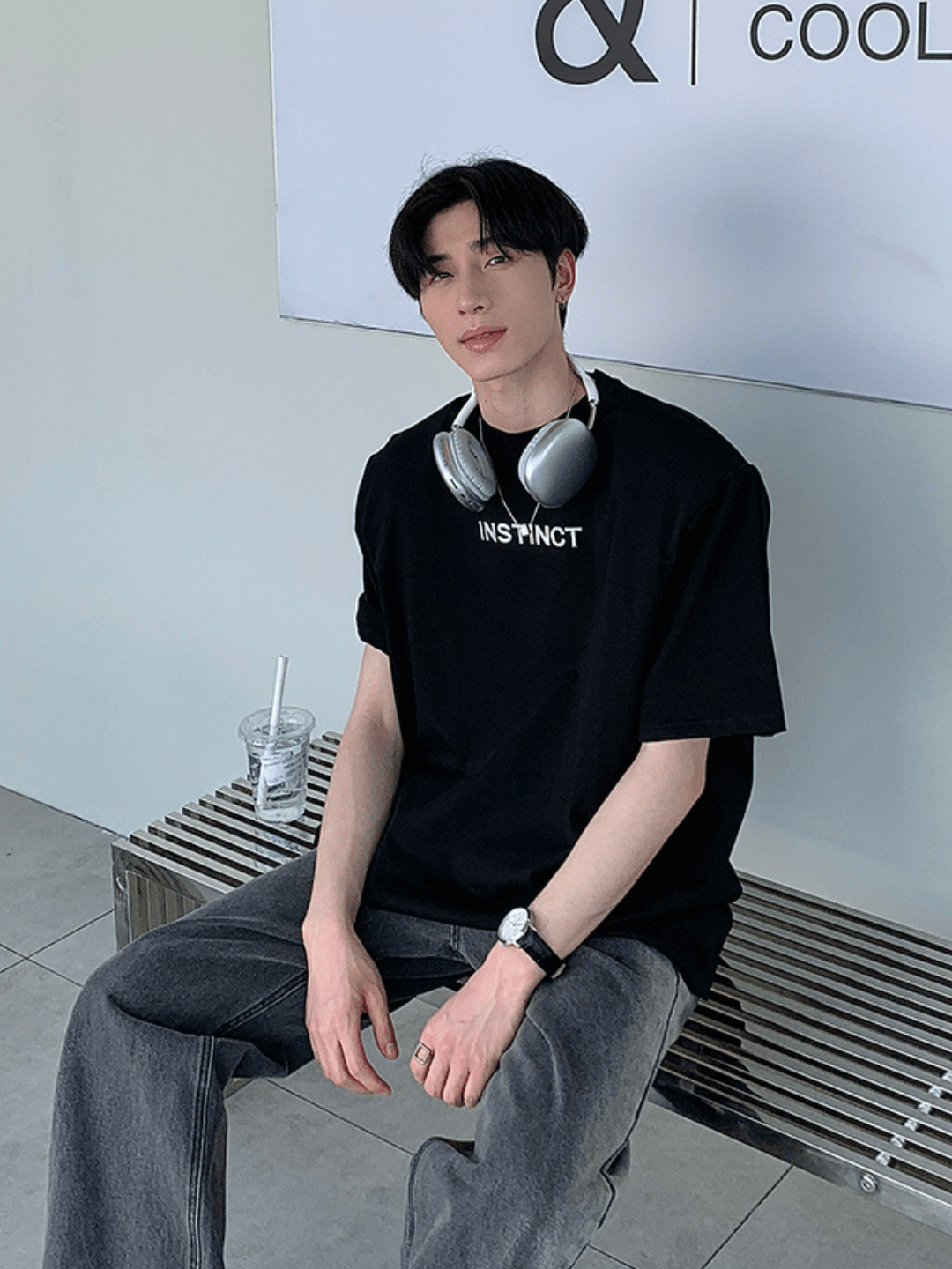 saferido [ONELYC1NS] Korean loose half-sleeved trend T-shirt na1141