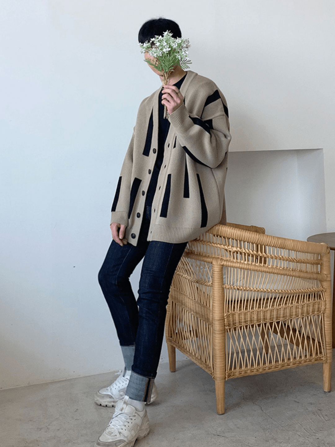 saferido Korean line design cardigan na55