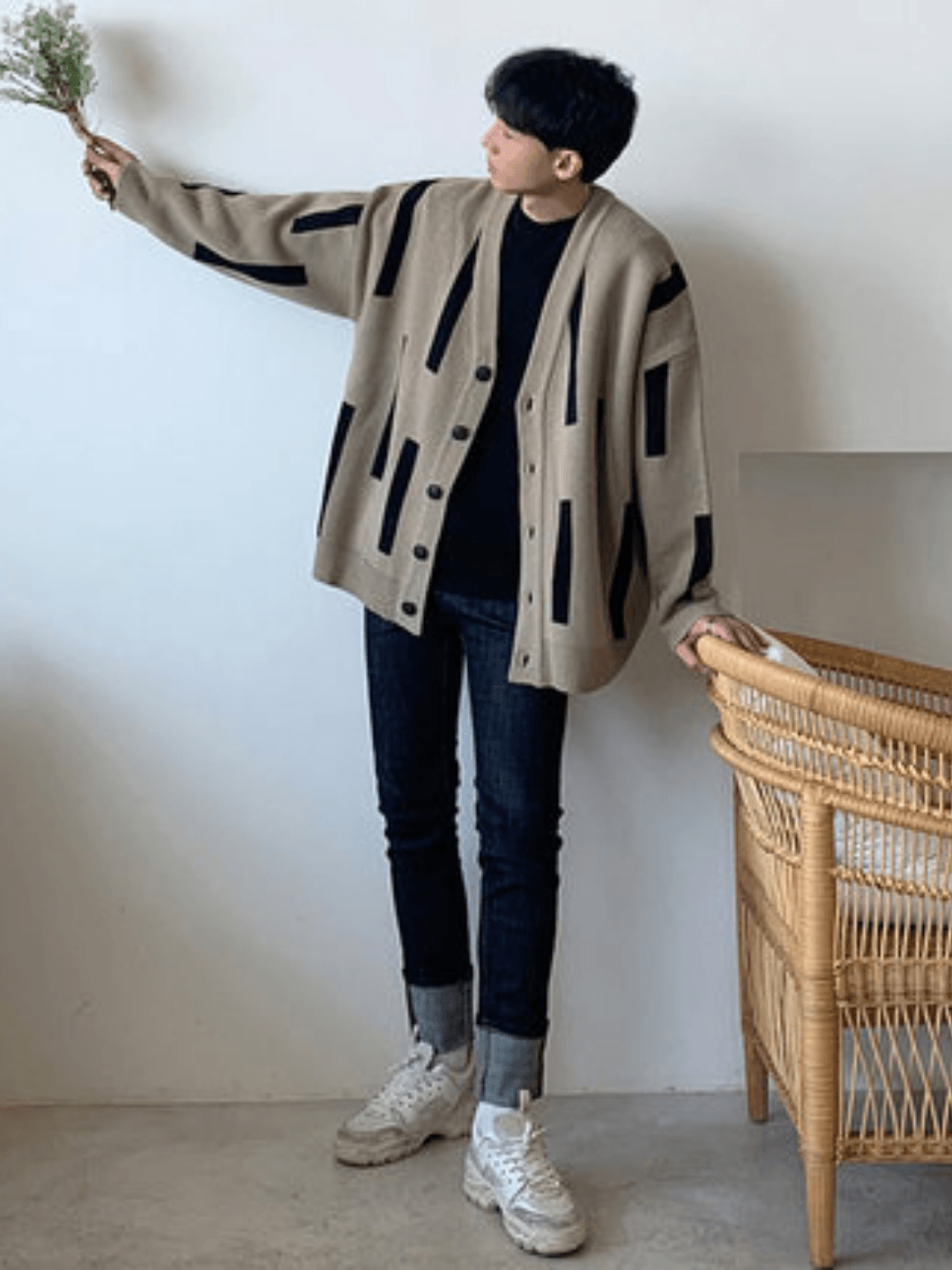 saferido Korean line design cardigan na55