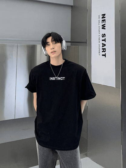 saferido [ONELYC1NS] Korean loose half-sleeved trend T-shirt na1141