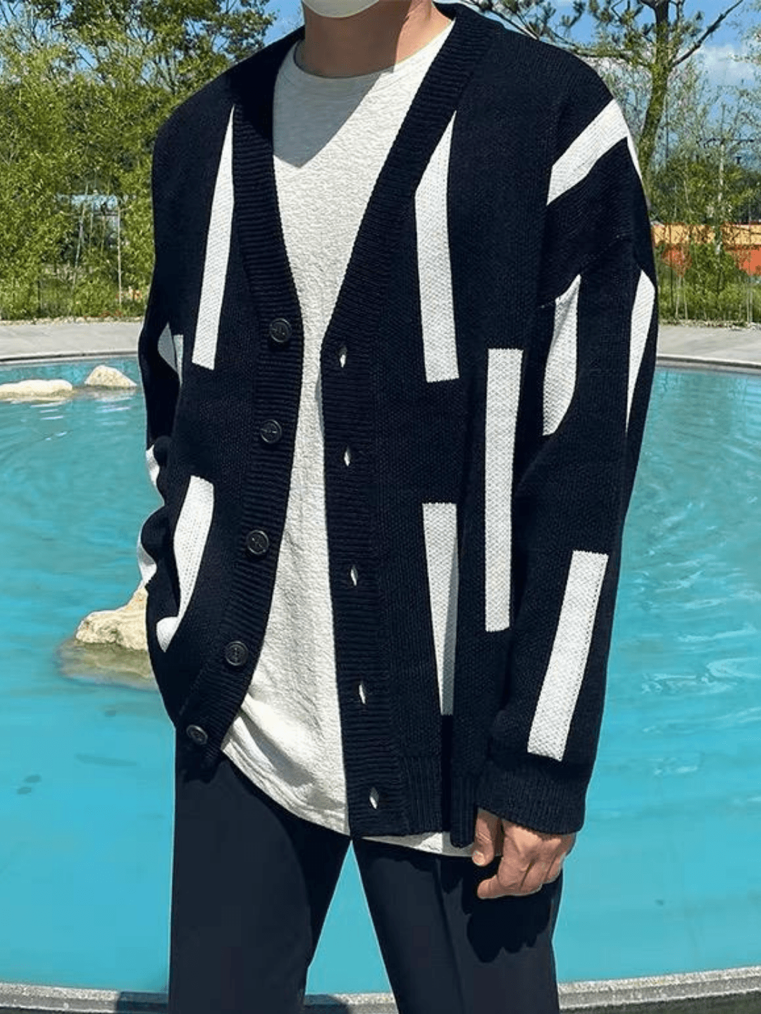 saferido Korean line design cardigan na55