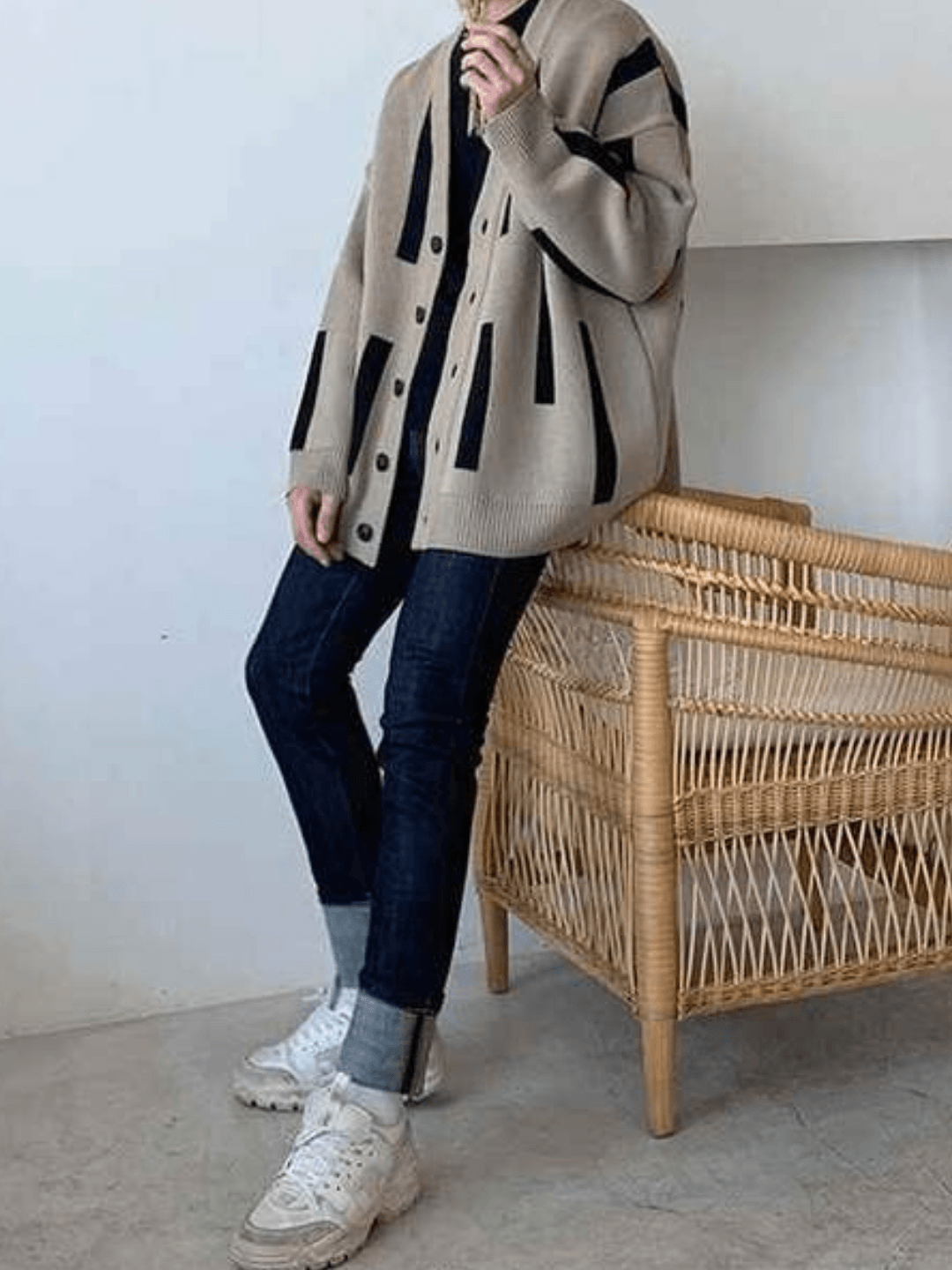 saferido Korean line design cardigan na55