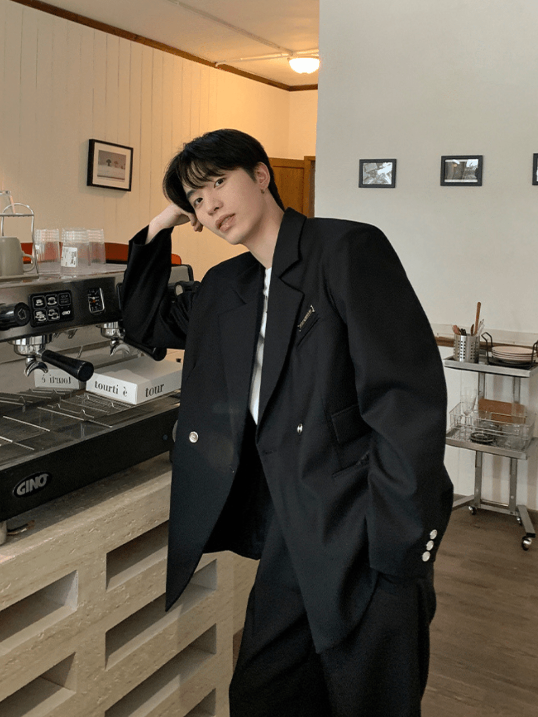 saferido [ONELYC1NS] Korean loose suit na1005