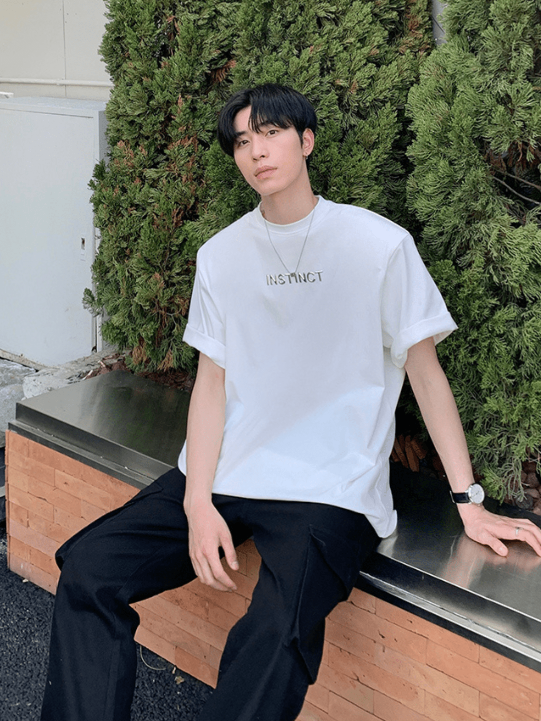 saferido [ONELYC1NS] Korean loose half-sleeved trend T-shirt na1141