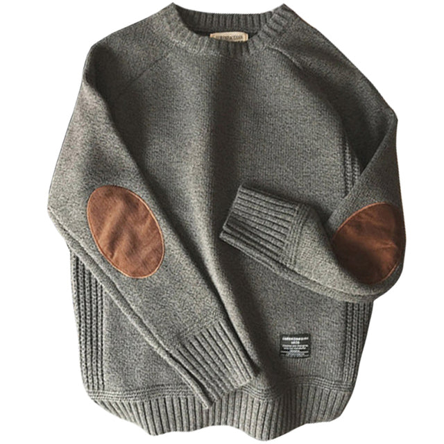 Sweater For Men Autumn Winter Printed Knitted Tops Long Sleeve Retro Casual Style Stripe Pullover Jumpers Male Warm Sweaters