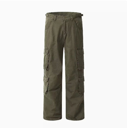 Cargo Pants Men New Trendy Black Baggy Fit Long Pantalones Tipo Cargo Homme Y2K Fashion Comfy Loose Casual Trousers Streetwear