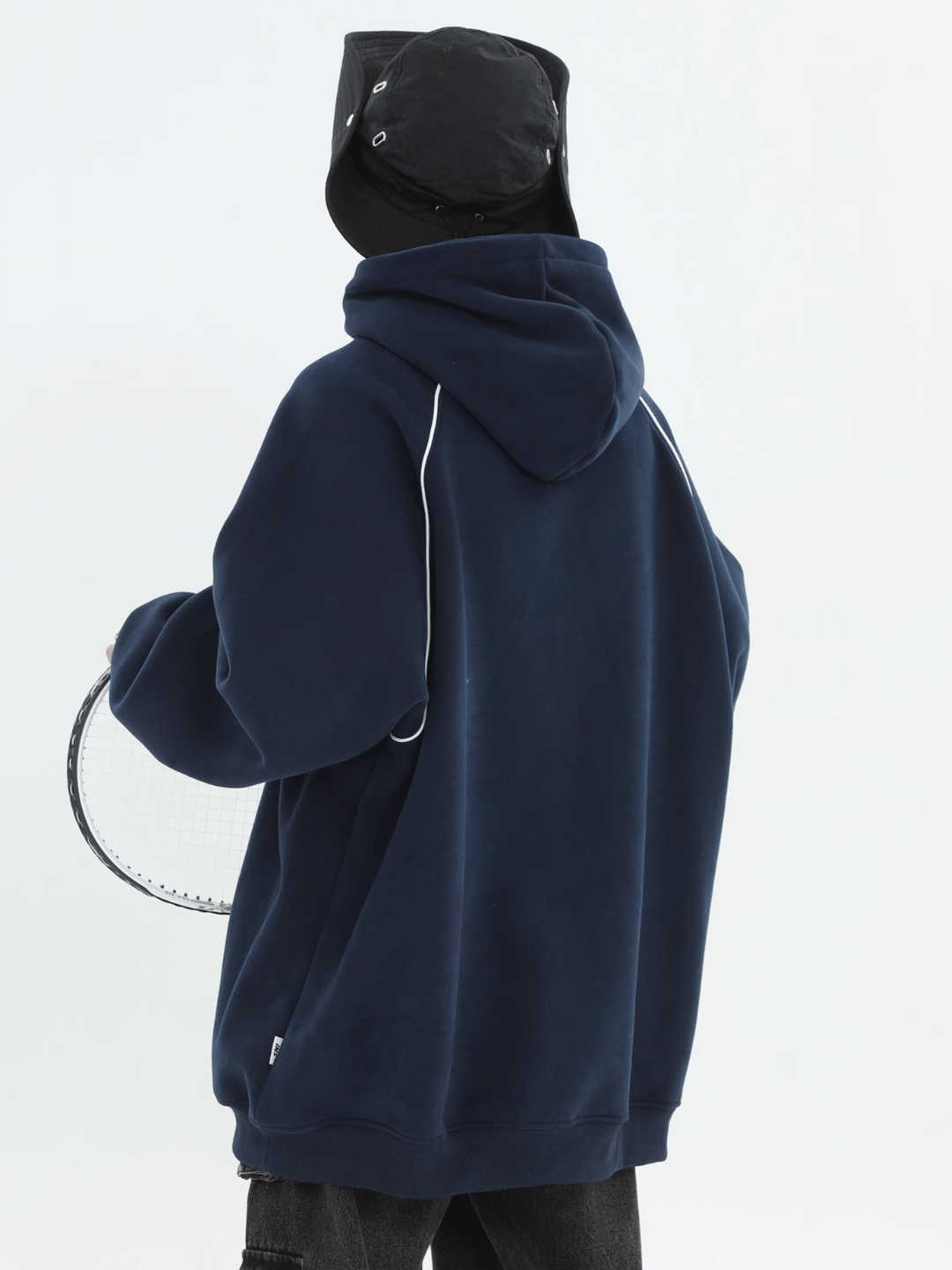saferido [INSstudios] American Flocked LOGO Hooded na738