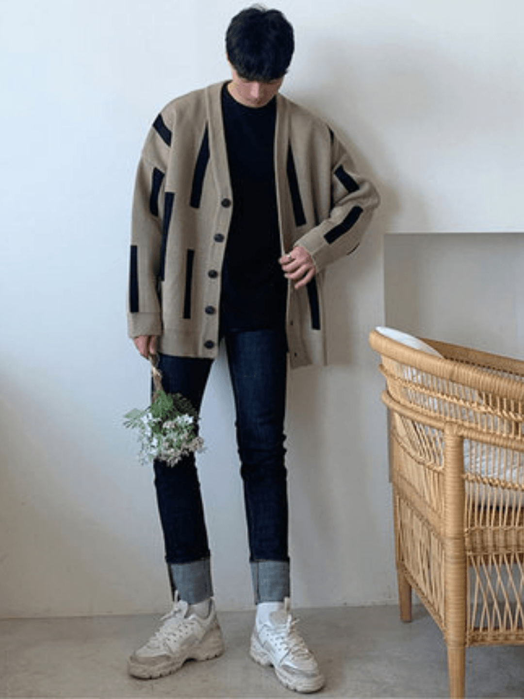 saferido Korean line design cardigan na55