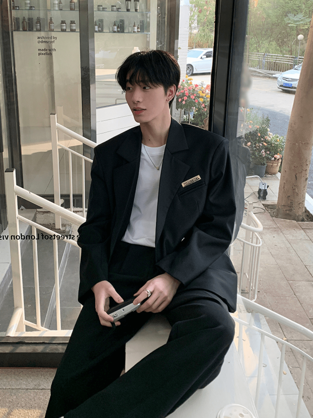 saferido [ONELYC1NS] Korean loose suit na1005