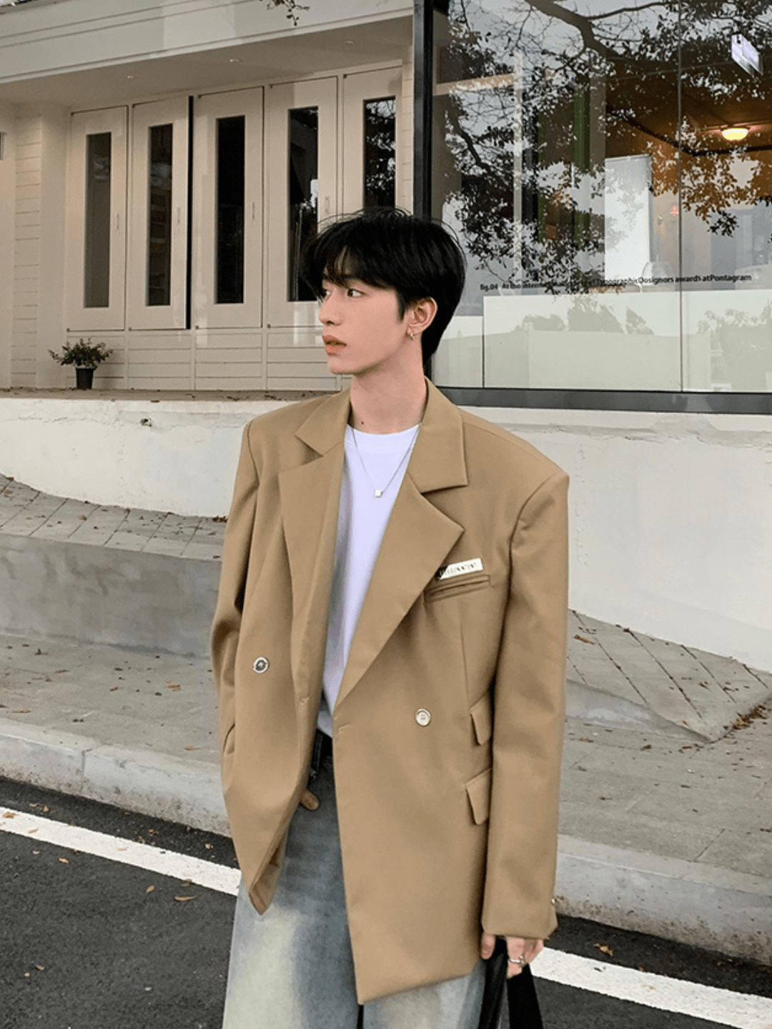 saferido [ONELYC1NS] Korean loose suit na1005