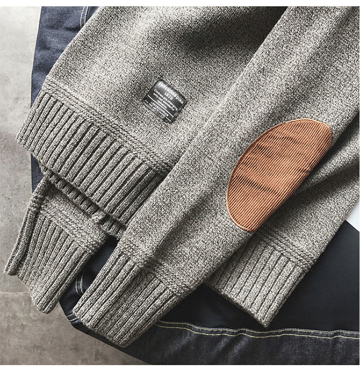 Sweater For Men Autumn Winter Printed Knitted Tops Long Sleeve Retro Casual Style Stripe Pullover Jumpers Male Warm Sweaters
