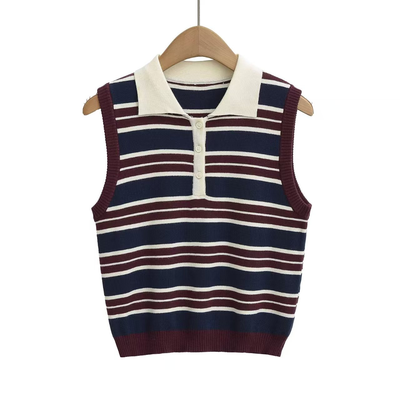 saferido       Sweater Vest Men's Fashion Retro Casual V-neck Sweater Vest Men Streetwear Korean Loose Vest Sweater Pullover Mens Clothes M-2XL